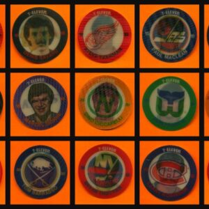 1984 7-Eleven NHL Hockey Sticker Disc Set of 60