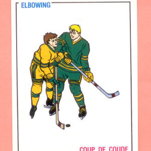 1988 PANINI #380- Elbowing