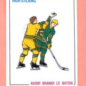 1988 PANINI #381-High Sticking