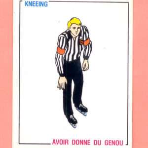 1988 PANINI #390- Kneeing