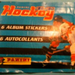 1989 Panini Unopened (with 6 stickers inside) NHL sticker pack