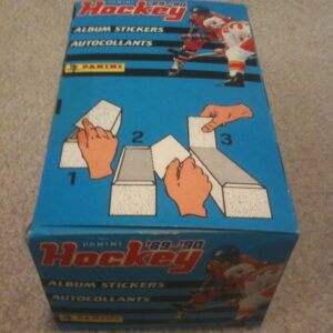 1989 Panini NHL Full Box of 100 Sticker Packages (600 stickers in box) (Never Opened)