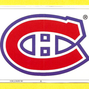 1991 PANINI Super #A- Canadiens Logo