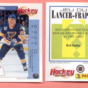 1992 PANINI French #16-Brett Hull