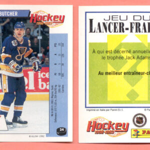 1992 PANINI French #24-Garth Butcher
