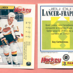 1992 PANINI French #28-Trevor Linden