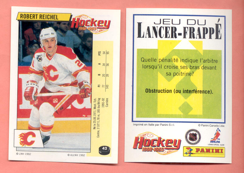 1992 PANINI French #42-Robert Reichel