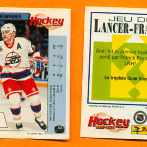 1992 PANINI French #52-Teppo Numminen