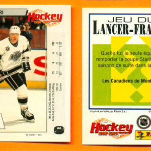 1992 PANINI French #66-Jari Kurri