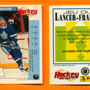 1992 PANINI French #76-Glenn Anderson