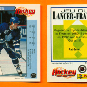 1992 PANINI French #81-Peter Zezel