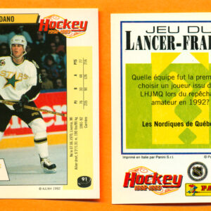 1992 PANINI French #91-Mike Modano
