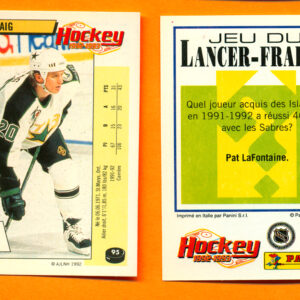 1992 PANINI French #95-Mike Craig