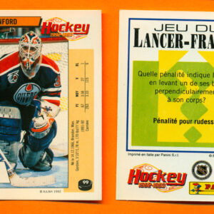 1992 PANINI French #99-Bill Ranford