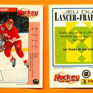 1992 PANINI French #118-Paul Ysebaert