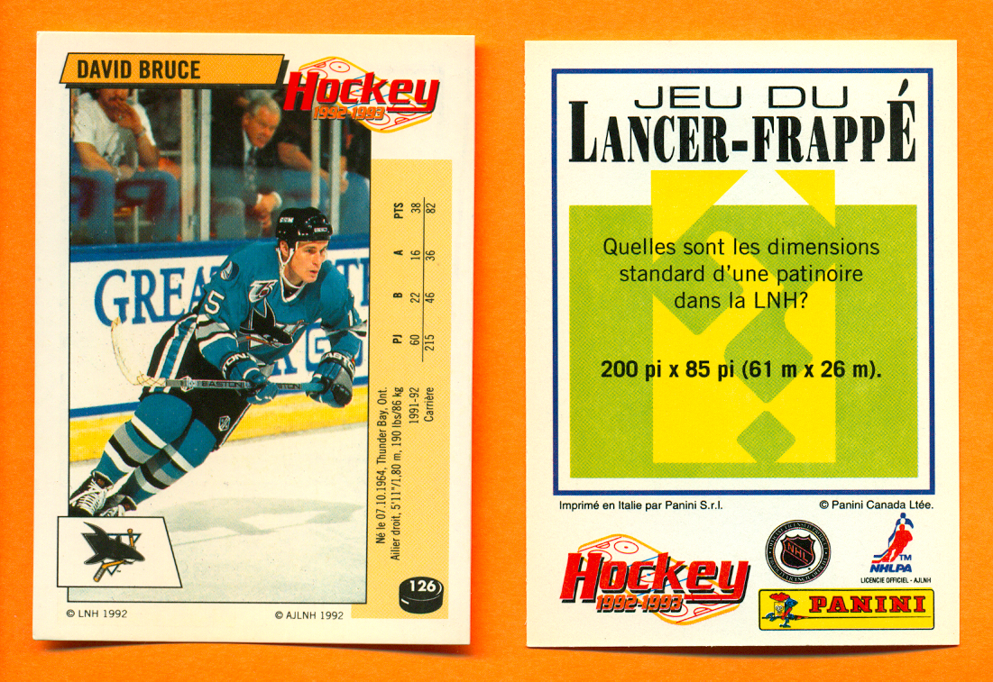 1992 PANINI French #126-David Bruce