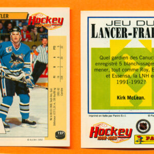 1992 PANINI French #127-Rob Zettler