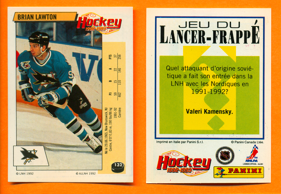 1992 PANINI French #132-Brian Lawton