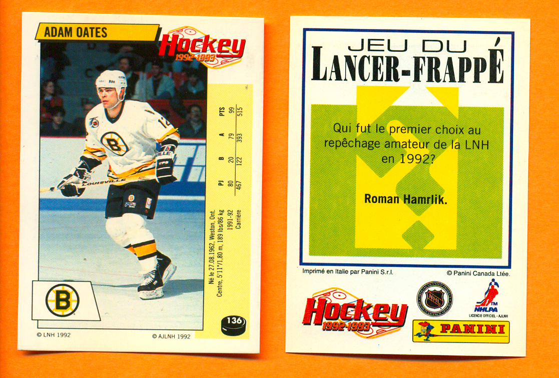 1992 PANINI French #136-Adam Oates