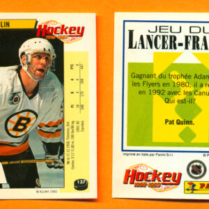 1992 PANINI French #137-Dave Poulin