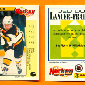 1992 PANINI French #144-Ray Bourque