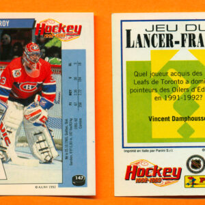 1992 PANINI French #147-Patrick Roy
