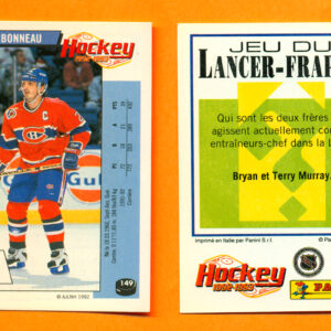 1992 PANINI French #149-Guy Carbonneau