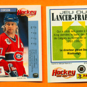 1992 PANINI French #150-Shayne Corson