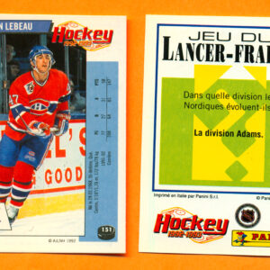 1992 PANINI French #151-Stephan Lebeau