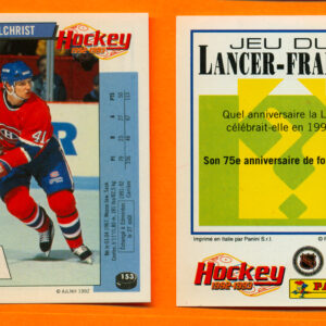 1992 PANINI French #153-Brent Gilchrist