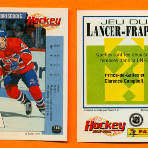 1992 PANINI French #155-Patrice Brisebois