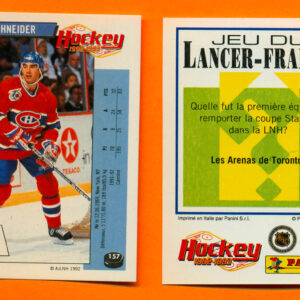 1992 PANINI French #157-Mathieu Schneider