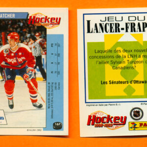 1992 PANINI French #167-Kevin Hatcher