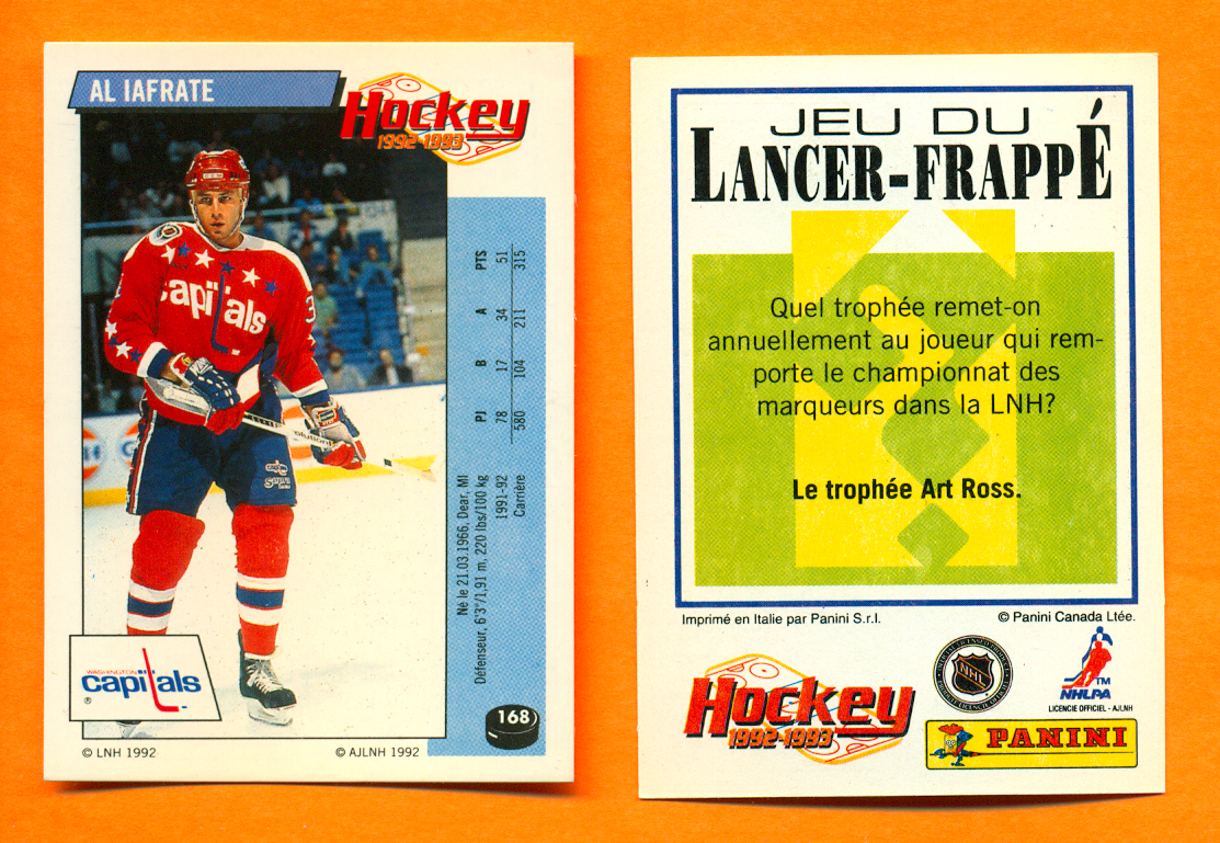 1992 PANINI French #168-Al Iafrate