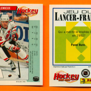 1992 PANINI French #172-Claude Lemieux