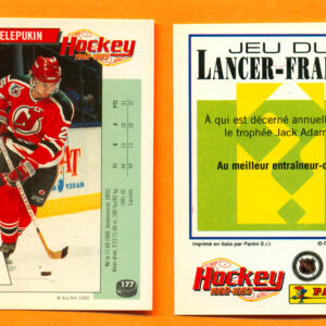 1992 PANINI French #177-Valeri Zelepukin