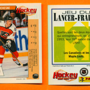 1992 PANINI French #192-Steve Duchesne