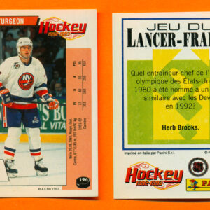 1992 PANINI French #196-Pierre Turgeon