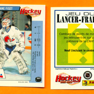1992 PANINI French #207-Stephane Fiset