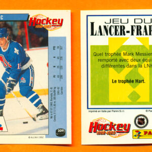 1992 PANINI French #209-Joe Sakic