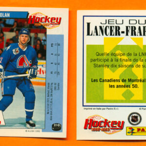 1992 PANINI French #210-Owen Nolan