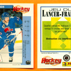 1992 PANINI French #212-Mats Sundin