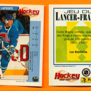 1992 PANINI French #213-Claude Lapointe