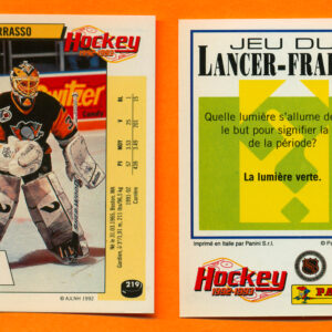 1992 PANINI French #219-Tom Barrasso