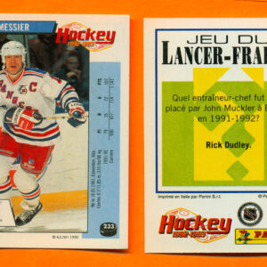 1992 PANINI French #233-Mark Messier