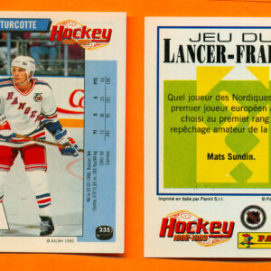 1992 PANINI French #235-Darren Turcotte