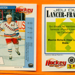 1992 PANINI French #239-Brian Leetch