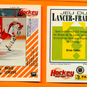1992 PANINI French #280-Mario Lemieux