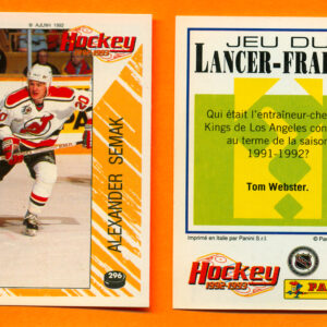 1992 PANINI French #296-Alexander Semak