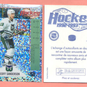 1992 PANINI French #V-Geoff Sanderson